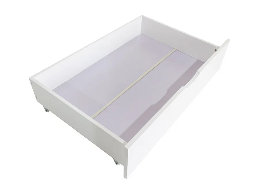 Litera + 2 cajones madera blanca 105x190/105x190cm