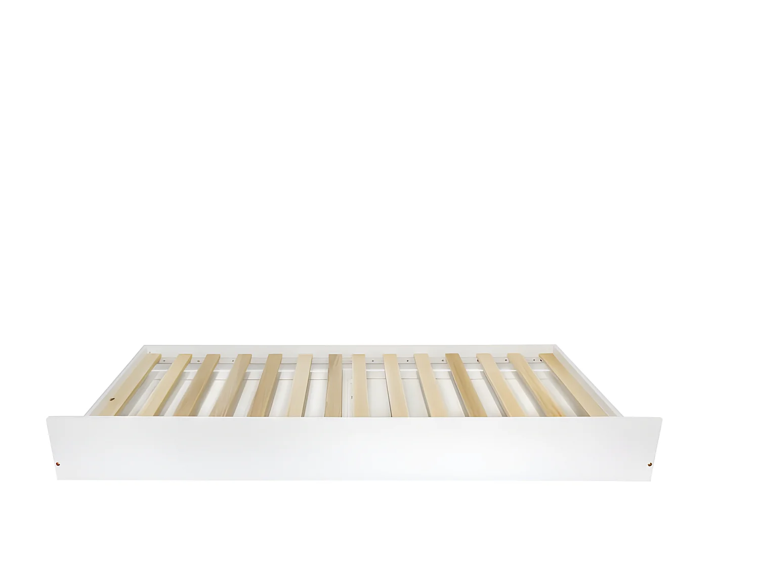 Beliche + cama extraível de madeira branca 90x190/90x190cm