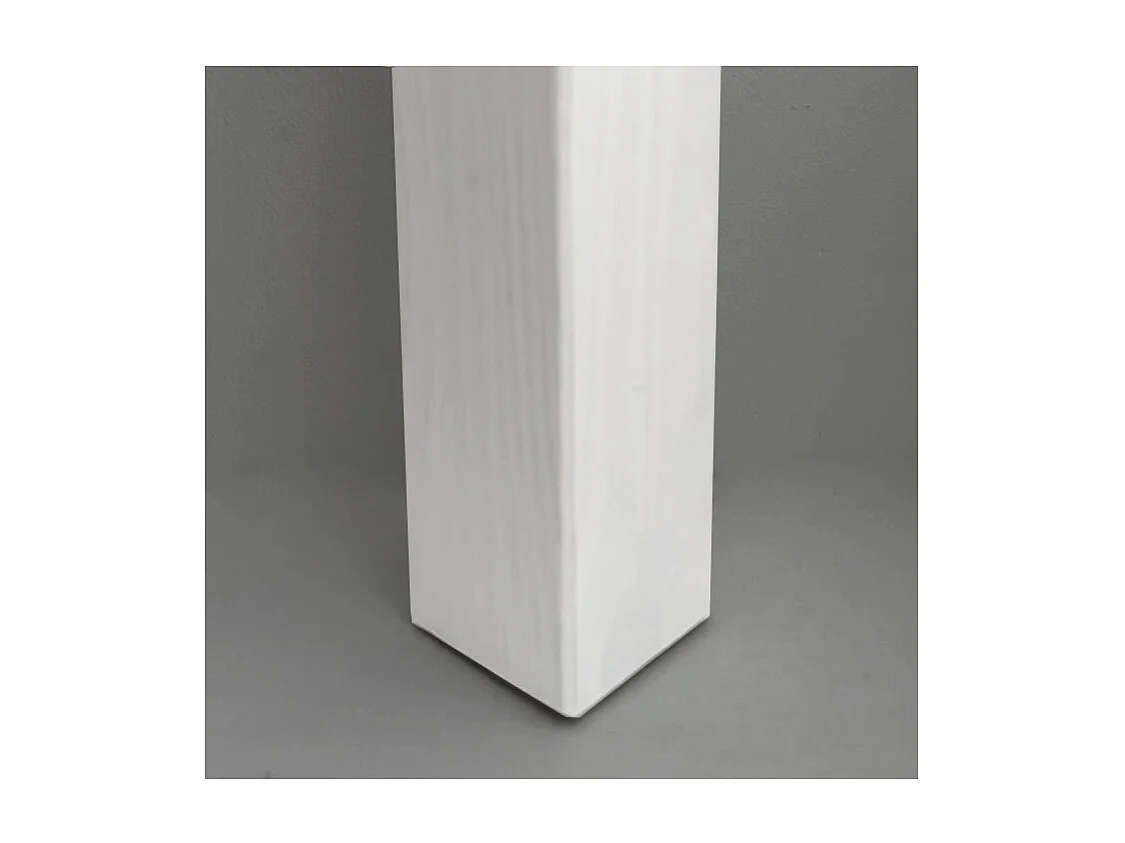 Etagenbett + Ausziehbett mit Beine Holz weiß decapé 90x190cm