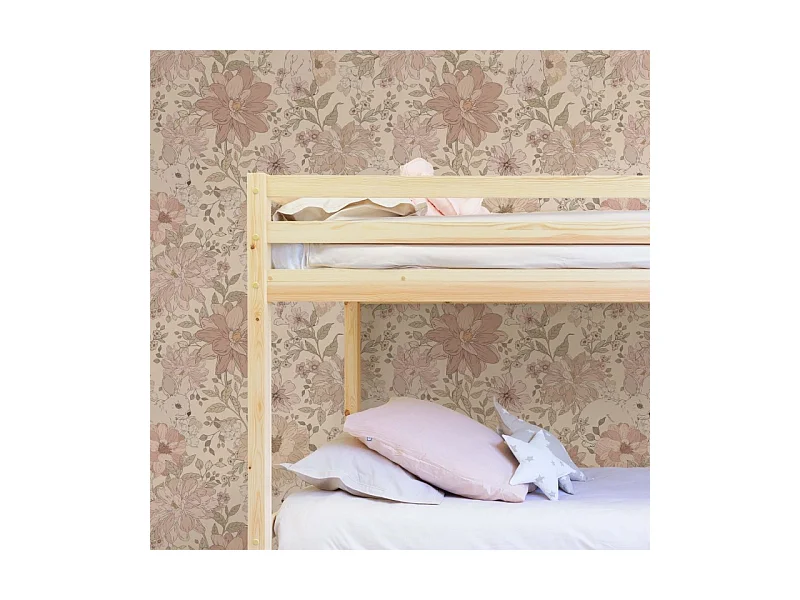 Beliche + cama elevável madeira branco lavado 90x190cm