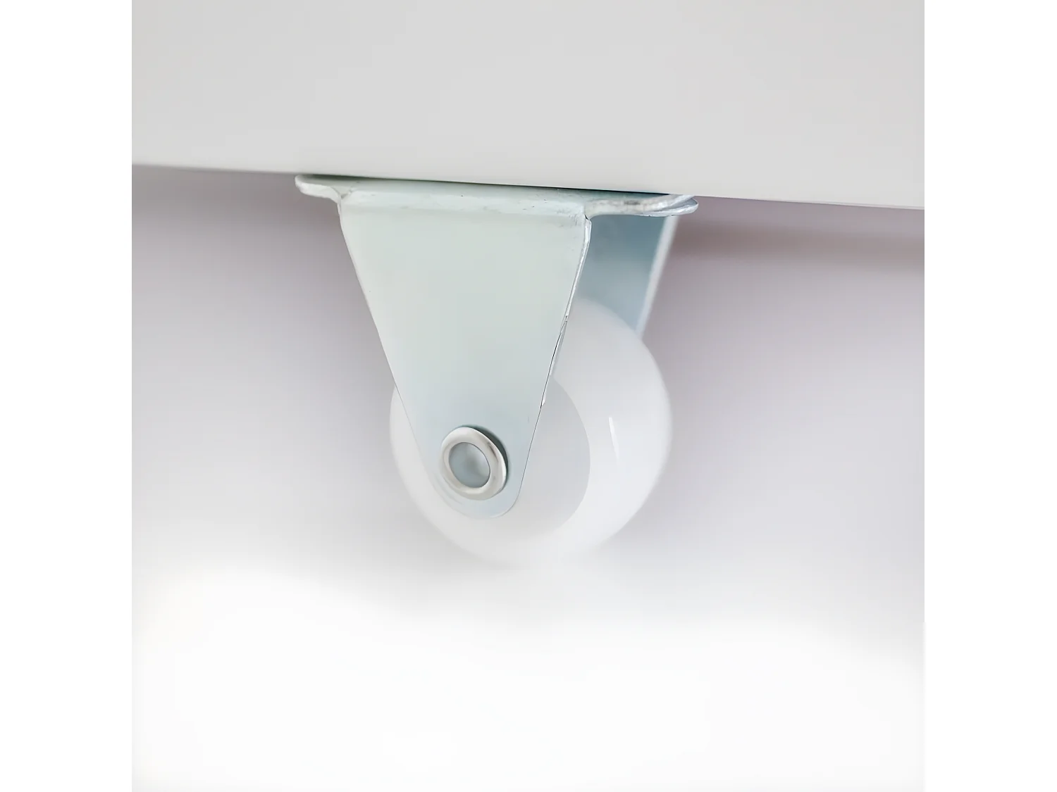 Lit superposé + tiroir de rangement en bois blanc 90x190/90x190cm