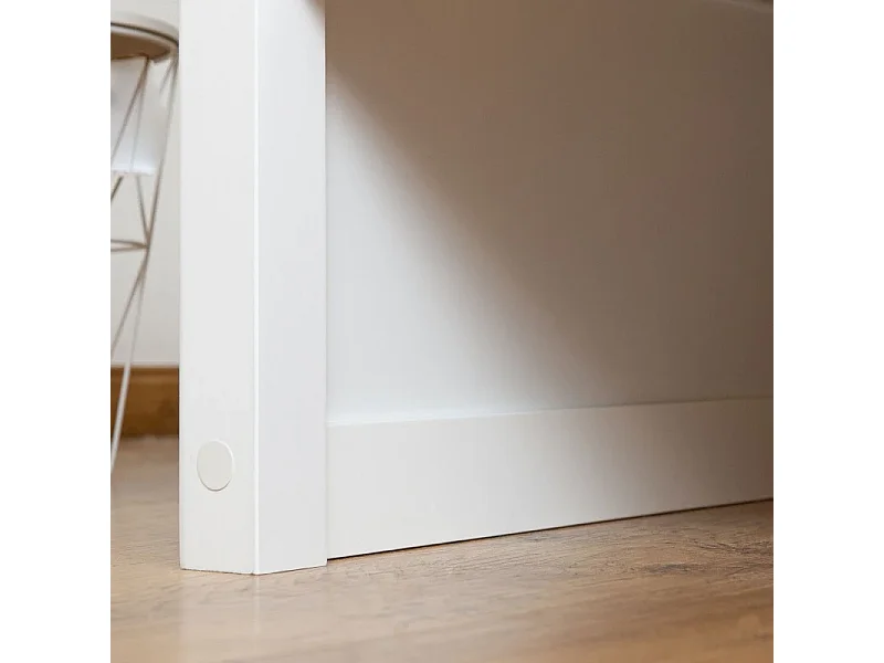 Stapelbed + opberglade hout wit 90x190/90x190cm