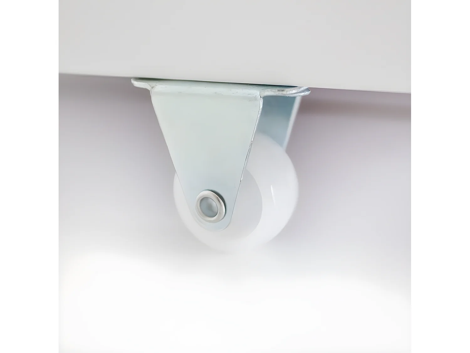 Etagenbett dreifach + Schublade Holz weiß 135 cm