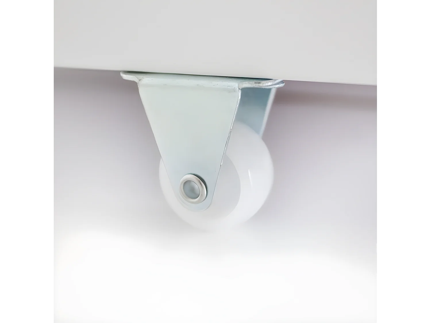 Etagenbett dreifach + Schublade Holz weiß 135 cm