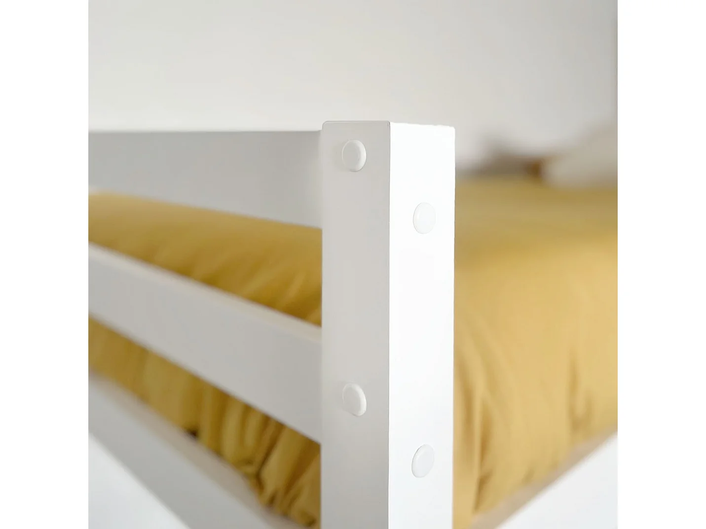 Stapelbed + uitschuifbed hout wit 90x190/90x190 cm