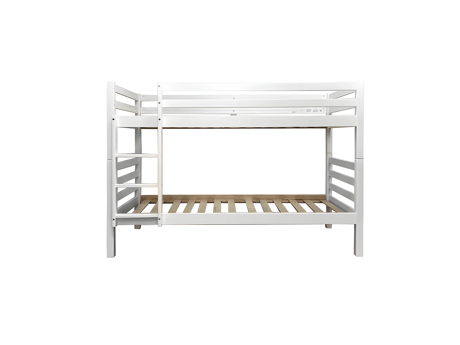 Letto a castello legno bianco 90x195cm