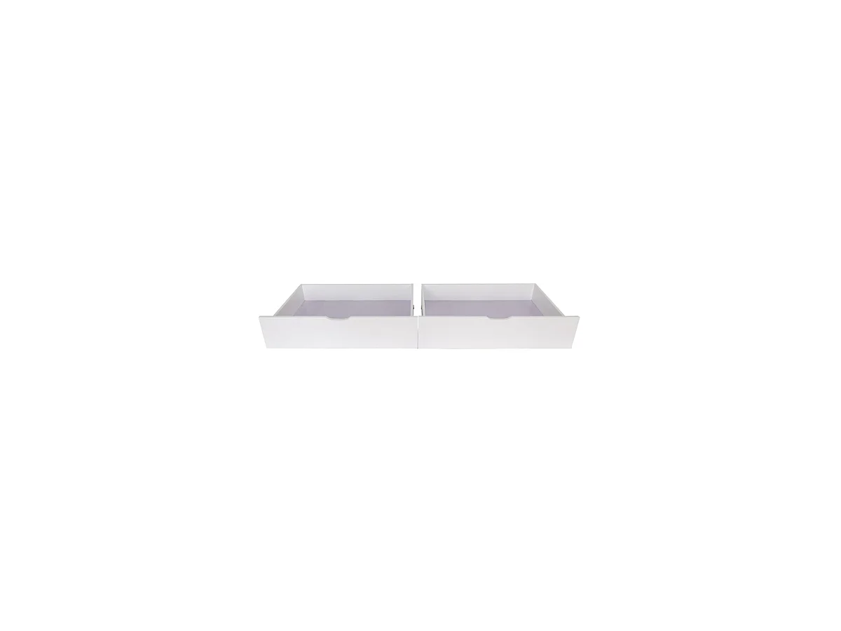 Stapelbed + 2 lades hout wit 90x190/90x190 cm
