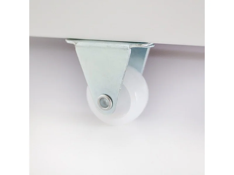 Letto a castello + cassetto legno bianco 90x190/90x190cm