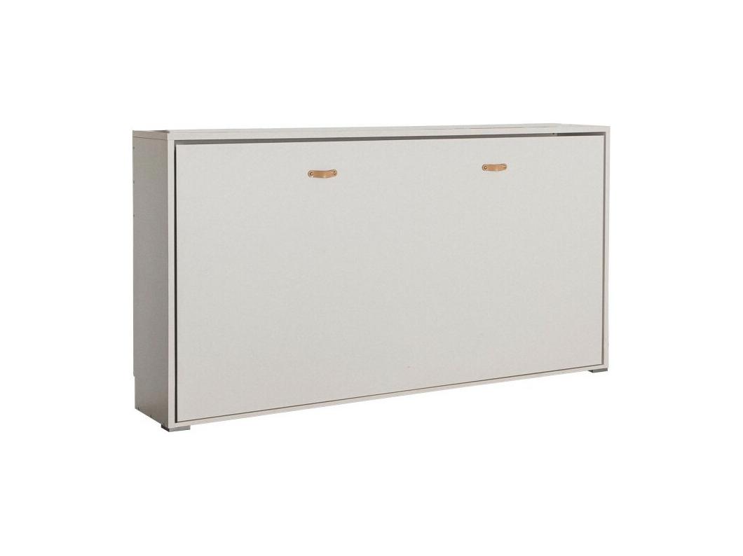Cama dobrável em aglomerado branco 90x190cm