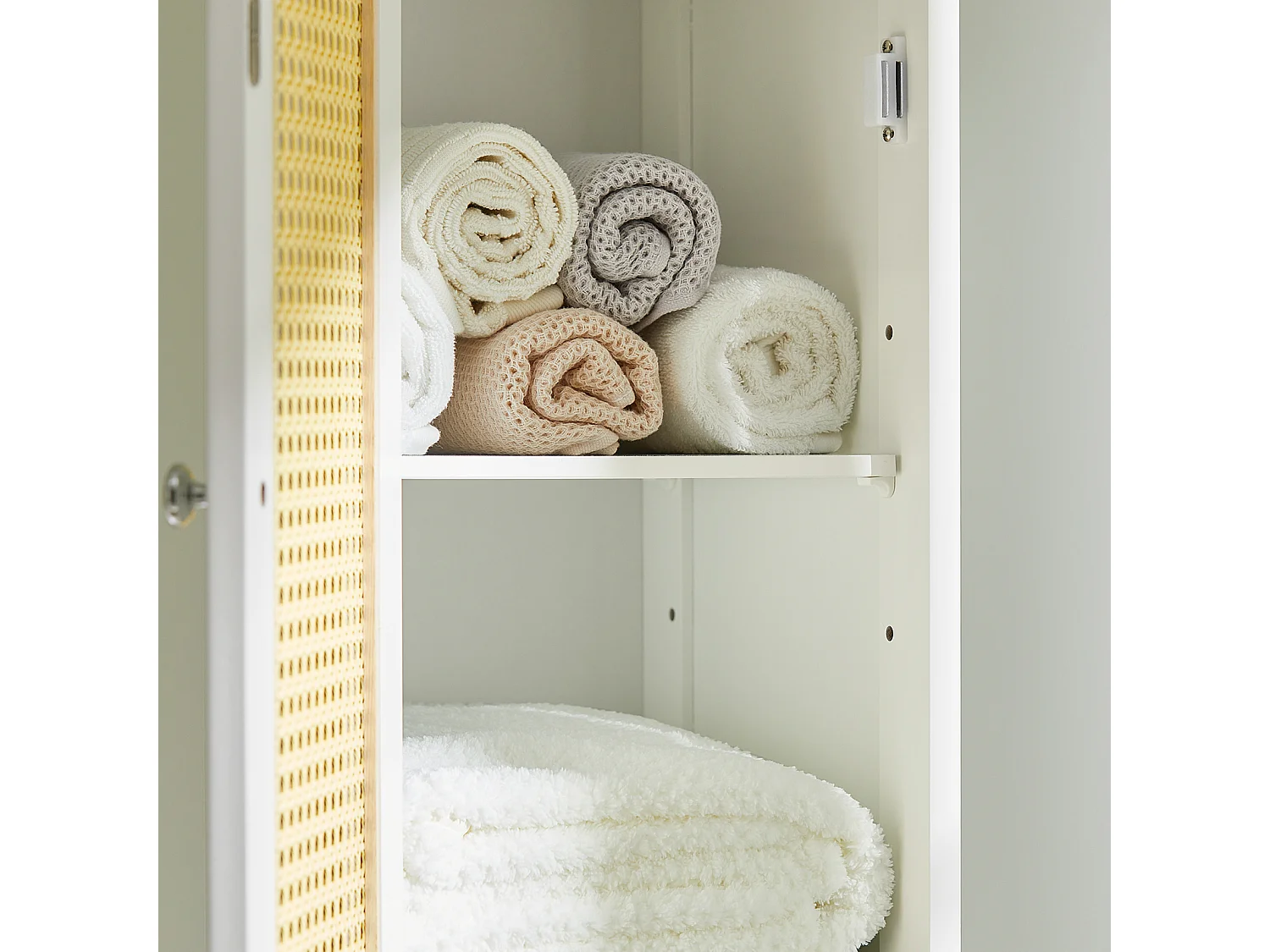 Meuble Colonne De Salle De Bain Armoire Haute Meuble De Salle De Bain Sur Pied, BZr70-w