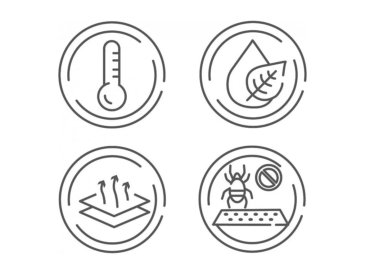 Set van 2 visco-elastische matrassen 90x190x20/90x190x15