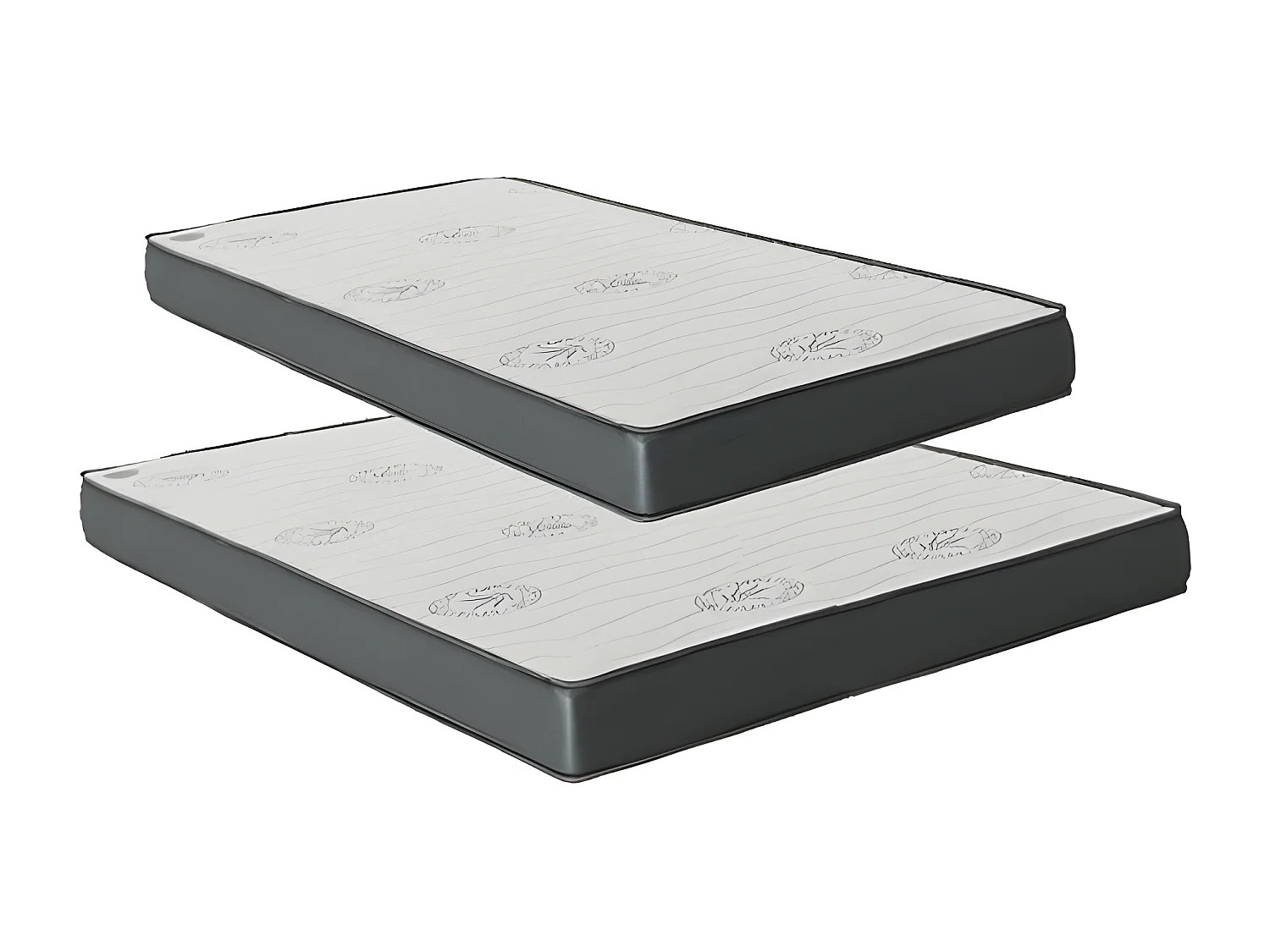 Matratze 2er Pack Viskoelastisch 135x200x18/90x200x15cm