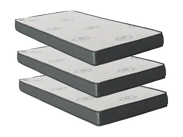 Matelas Pack 3 viscoélastique 90x200x20/90x190x15/90x190x15cm