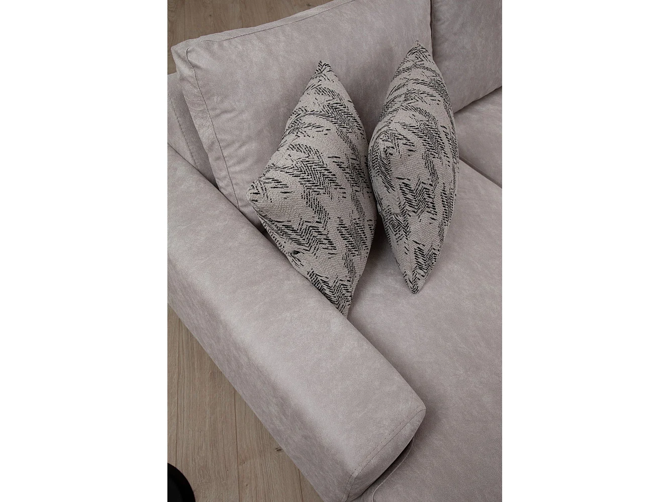 Sofá rinconero modular Altadena 430, De color marrón claro, 314x150x90cm