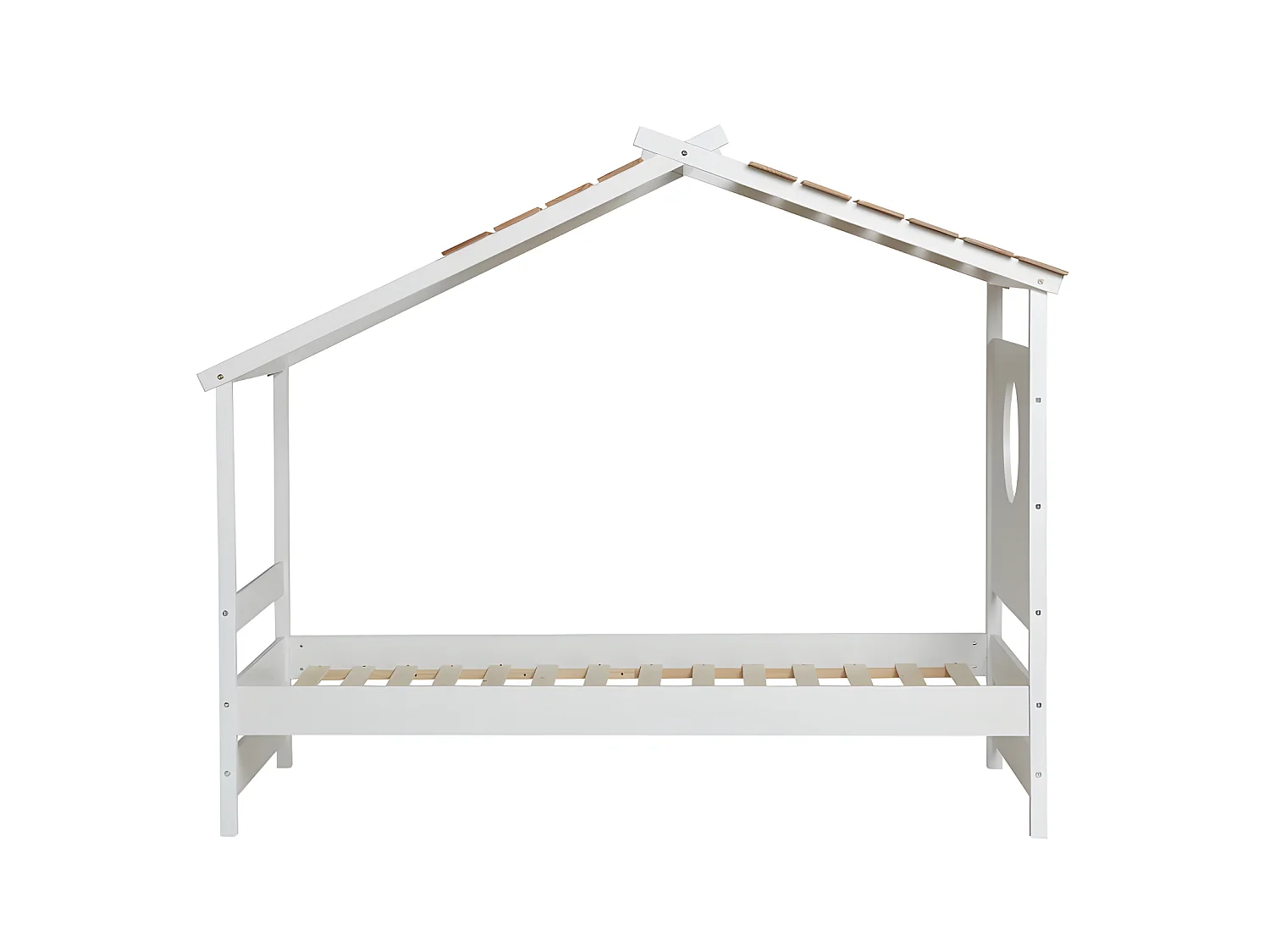 Cama cabaña madera blanco 90x190cm