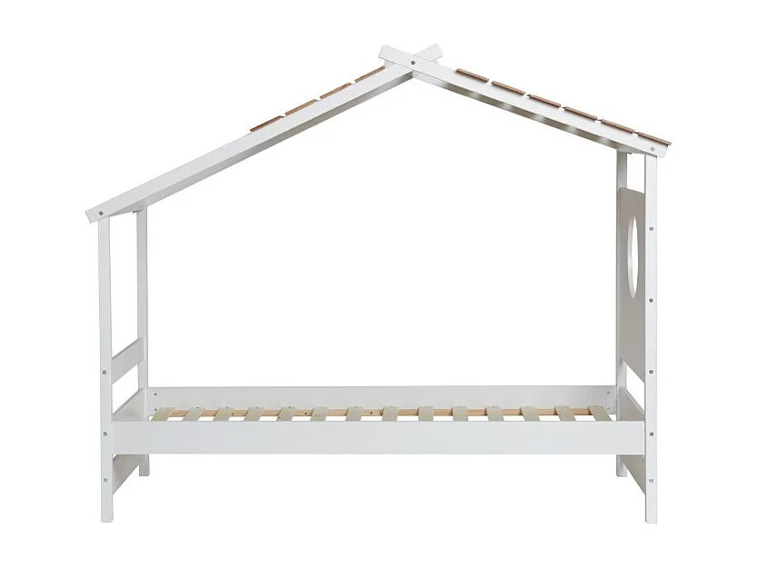 Lit cabane bois blanc 174x209x101cm