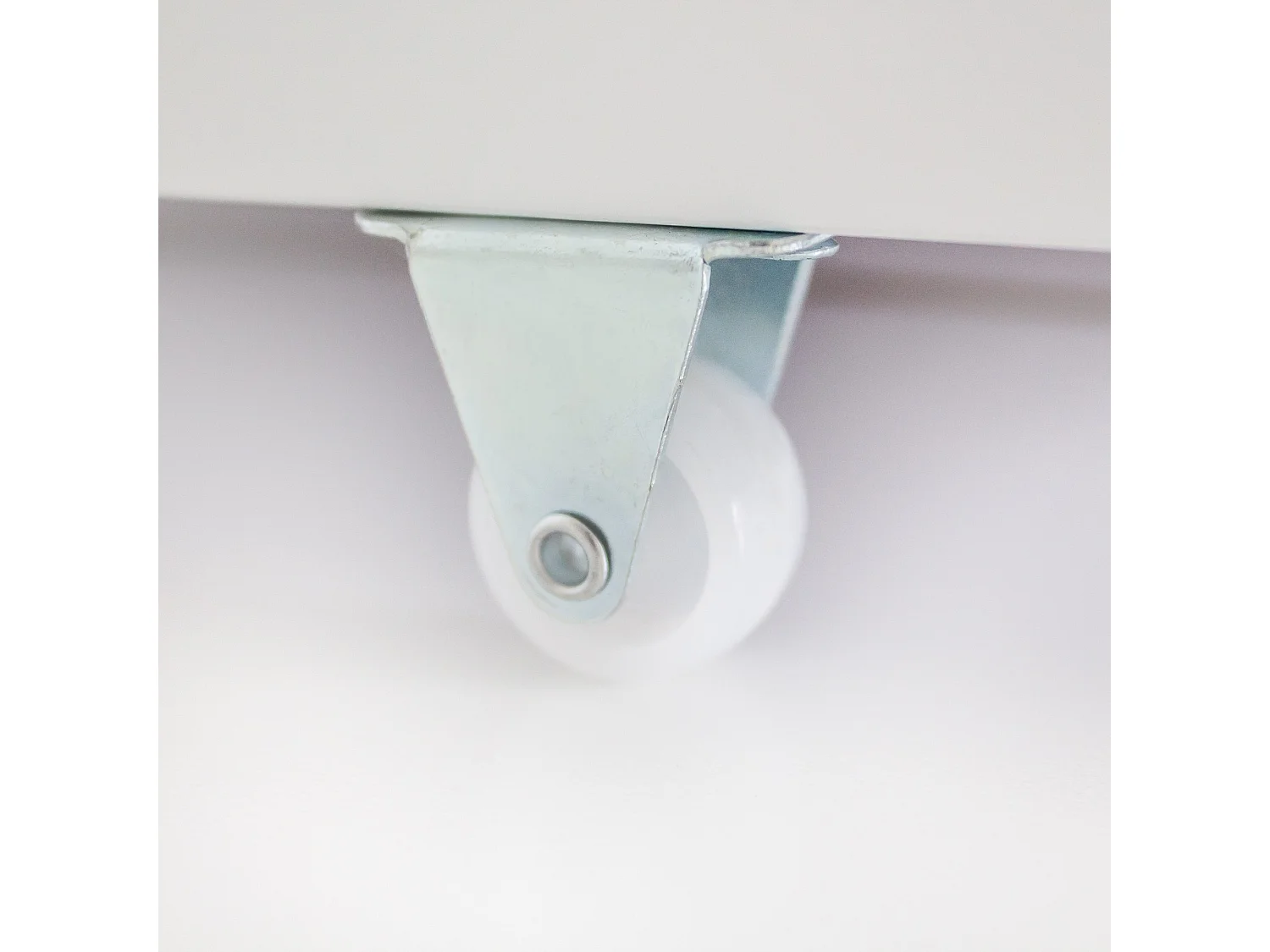 Lit cabane avec barrièrre + tiroir de rangement en bois blanc 90x190cm