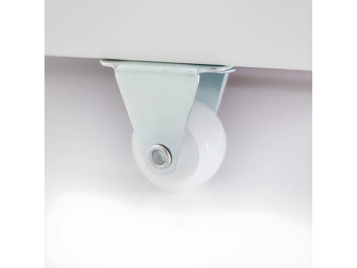 Letto casetta con Ringhiera + letto estraibile legno bianco 90x190cm