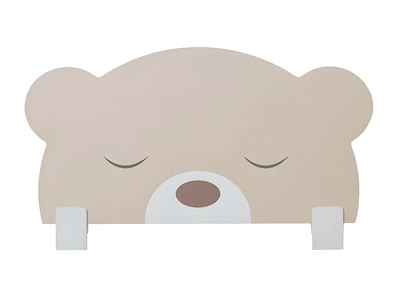 Barrière de lit en aggloméré beige 45x87x2.5cm