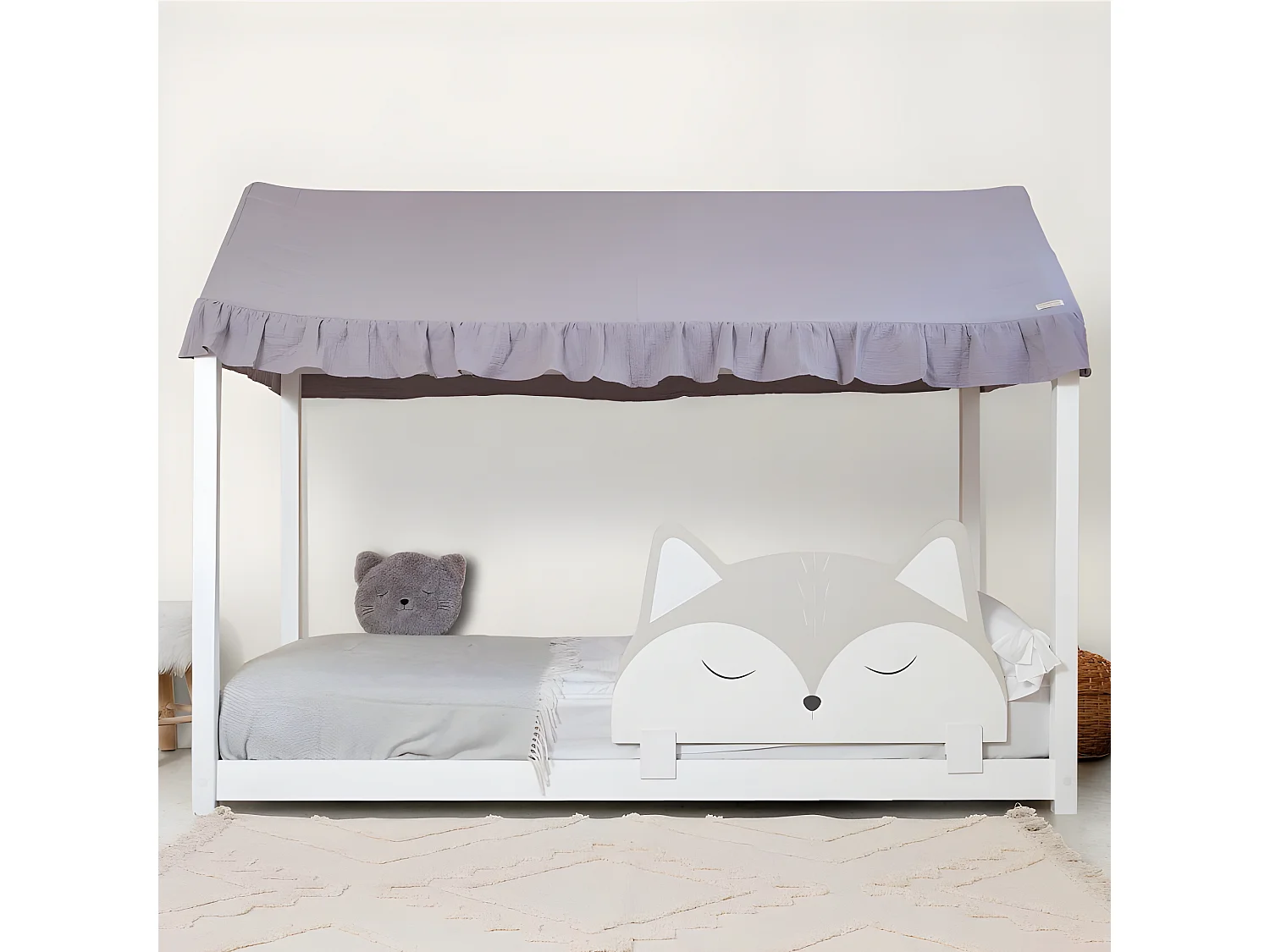 Ringhiera di protezione truciolato grigio 50x87x2.5cm