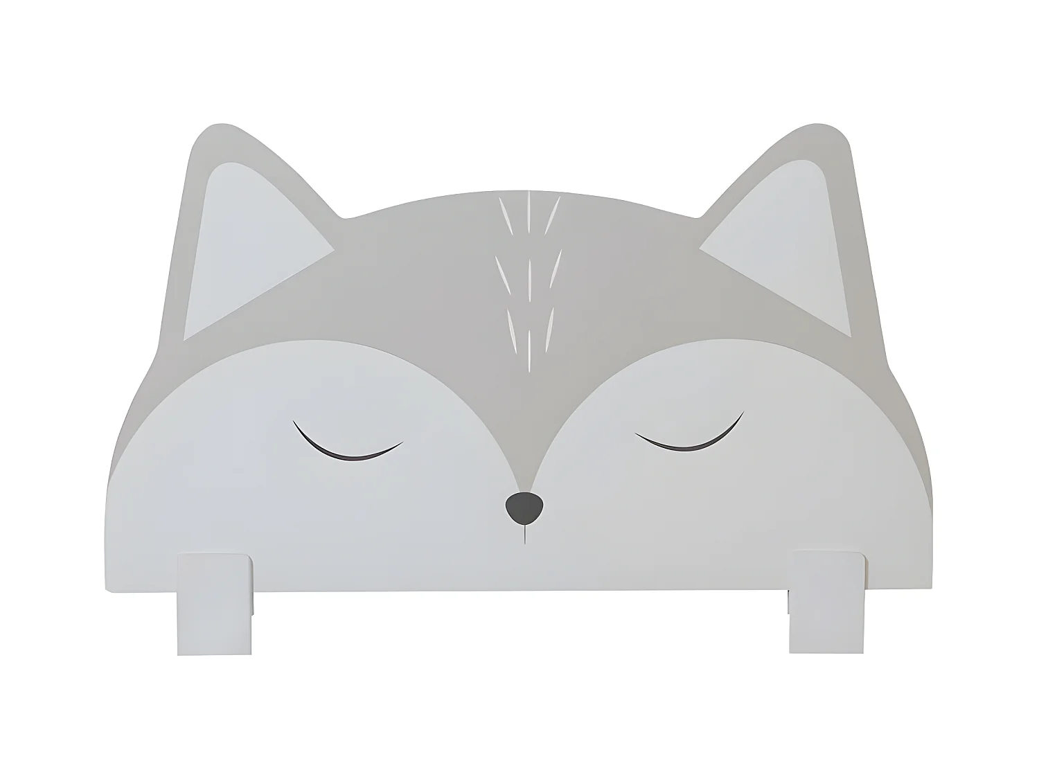 Barrière de lit en aggloméré gris Fox 50x87x3cm