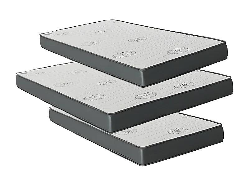 Matelas Pack 3 viscoélastique 135x190x18/90x190x15/90x190x15