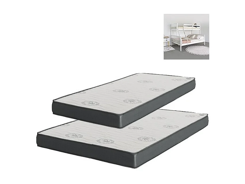 Matrassenpakket 2 visco-elastisch 135x190x18/cl90x190x15