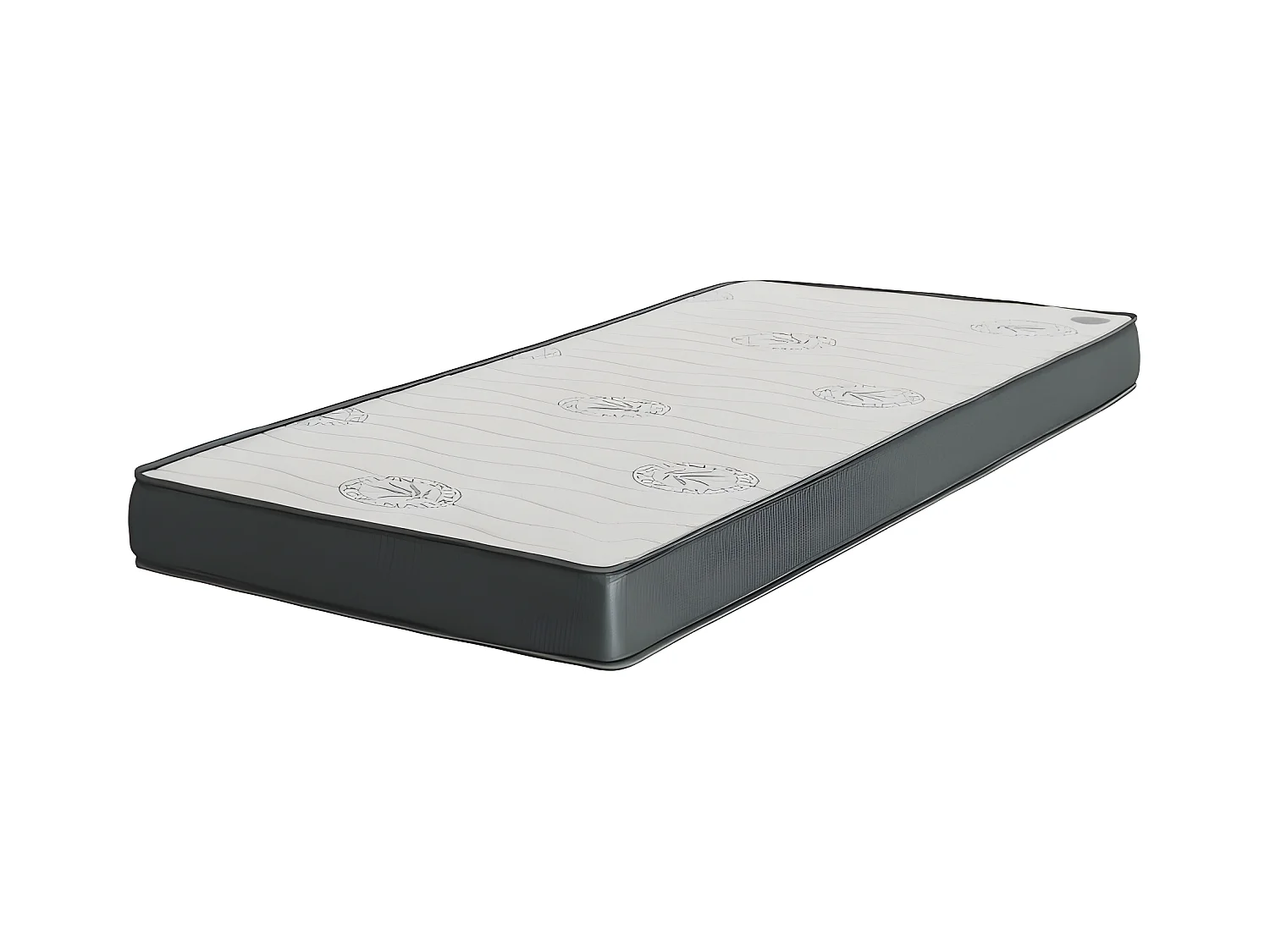 Matelas viscoélastique avec lit pieds pliants 80x190x15cm
