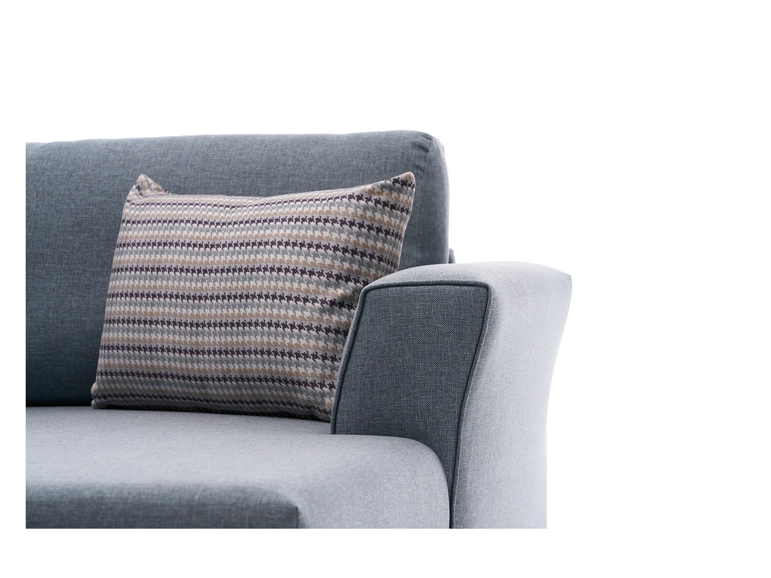 Divano angolare Altadena 299, Blu, Funzione di sonno, 300x157x78cm