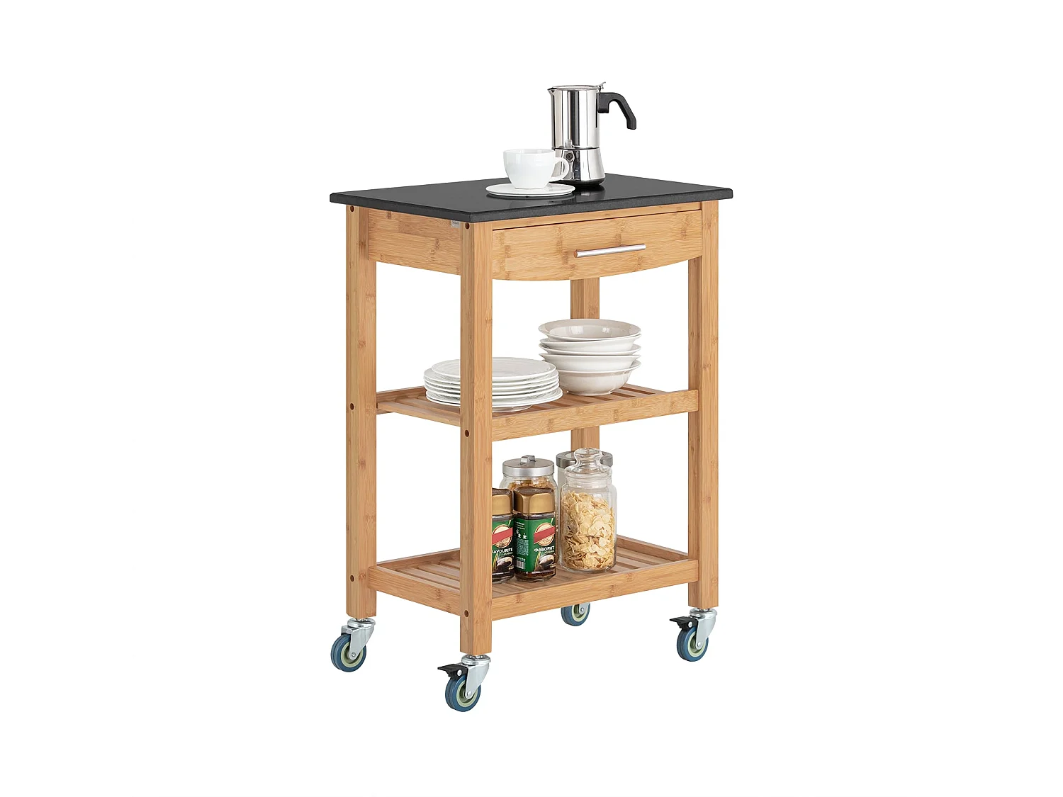 Servierwagen FKW28-SCH 58 x 85 x 40 cm Natur