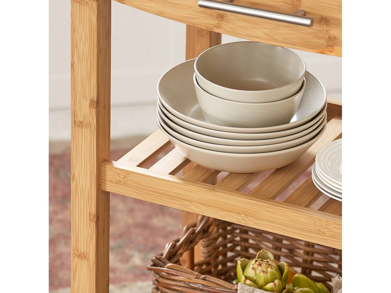 Servierwagen FKW28-SCH 58 x 85 x 40 cm Natur