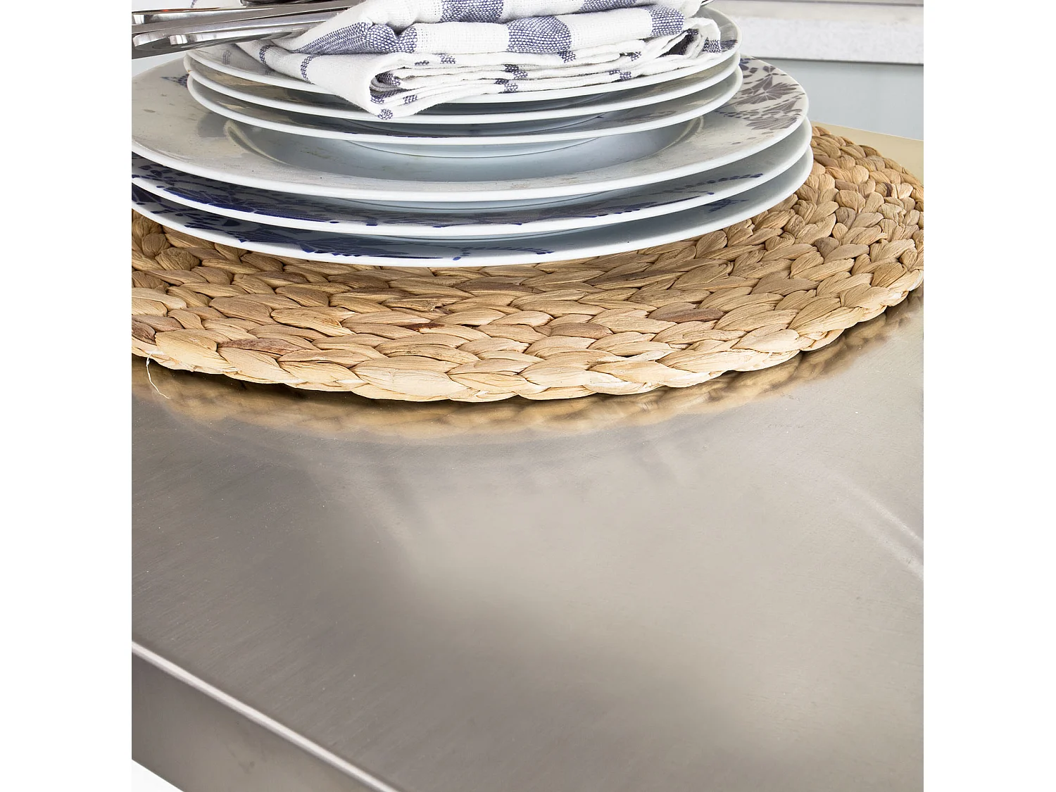 Kücheninsel FKW33-W 107 x 95 x 49 cm Weiß