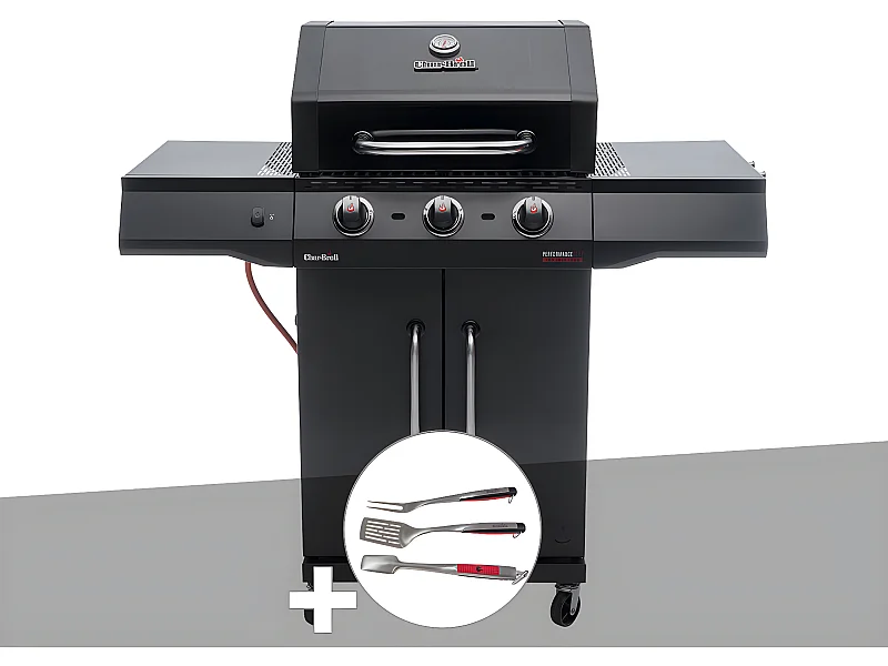 Barbecue à gaz Performance CORE B3 + Kit 3 ustensiles - Char-Broil