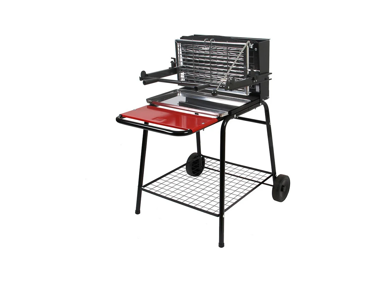 Barbacoa de carbón cocina vertical con sistema patentado