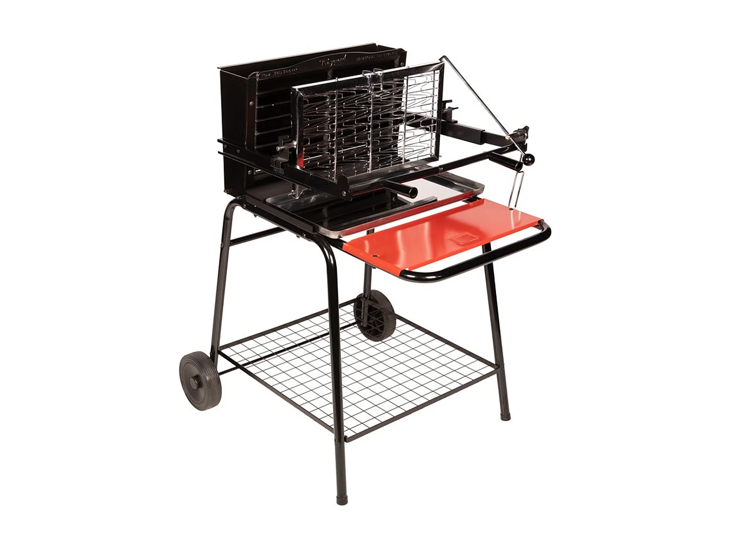 Barbacoa de carbón cocina vertical con sistema patentado