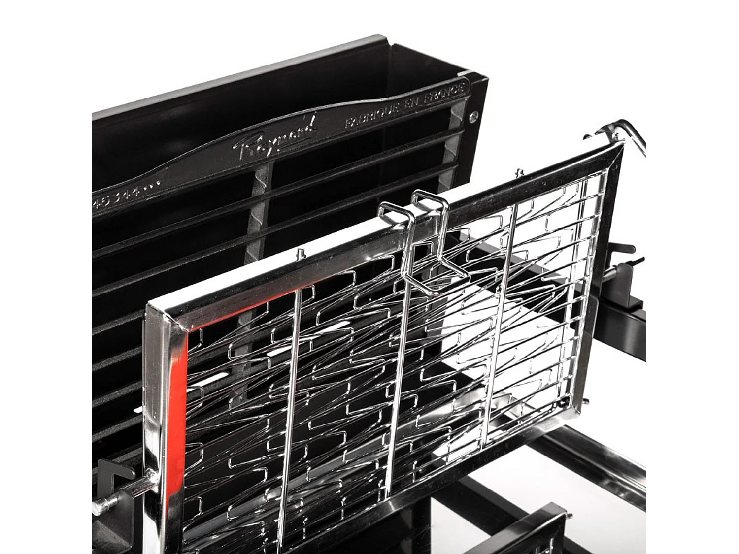 Barbacoa de carbón cocina vertical con sistema patentado