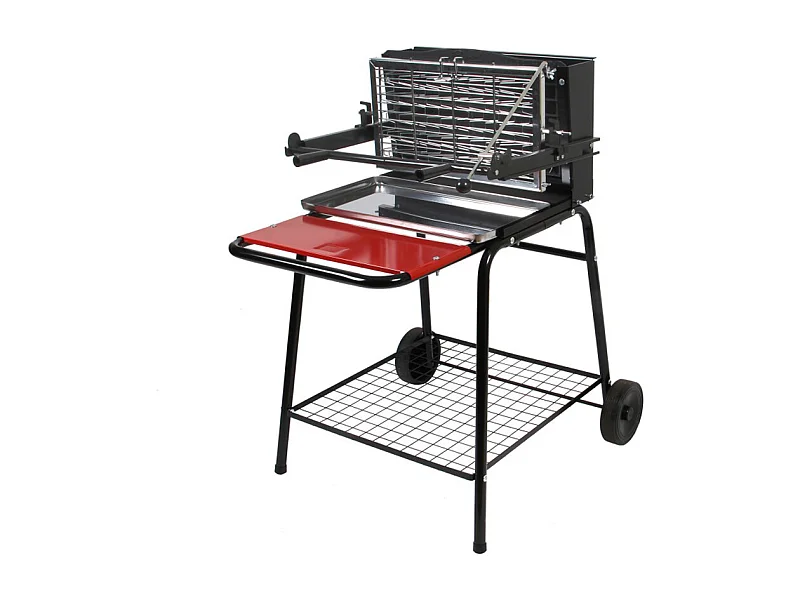 Barbacoa de carbón cocina vertical con sistema patentado