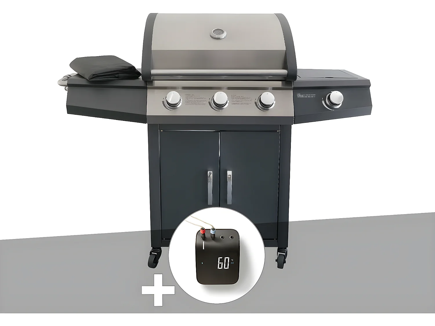 Barbecue à gaz Soleto + Weber Connect Smart Grilling Hub - Jardideco