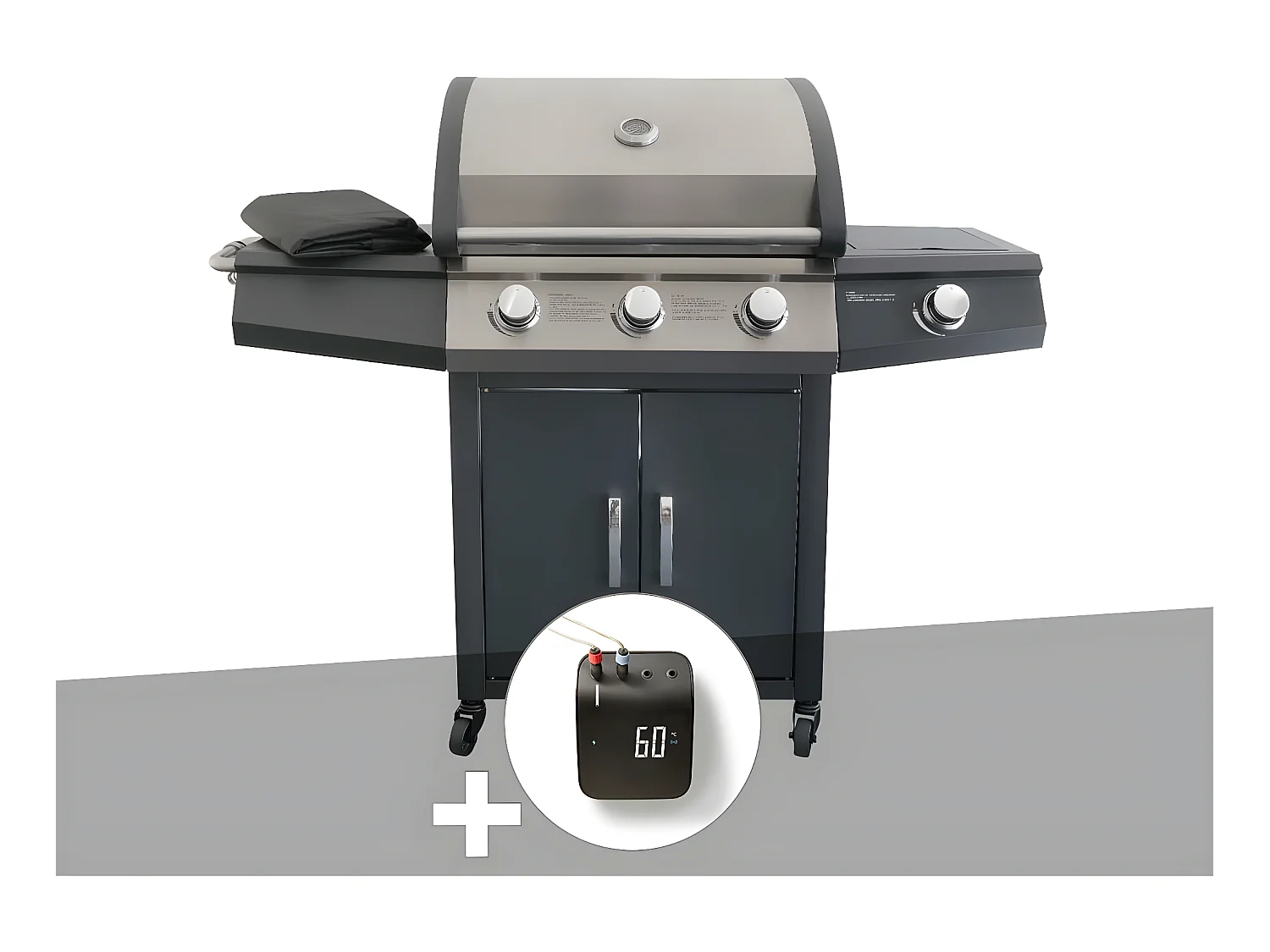Barbecue à gaz Soleto + Weber Connect Smart Grilling Hub - Jardideco