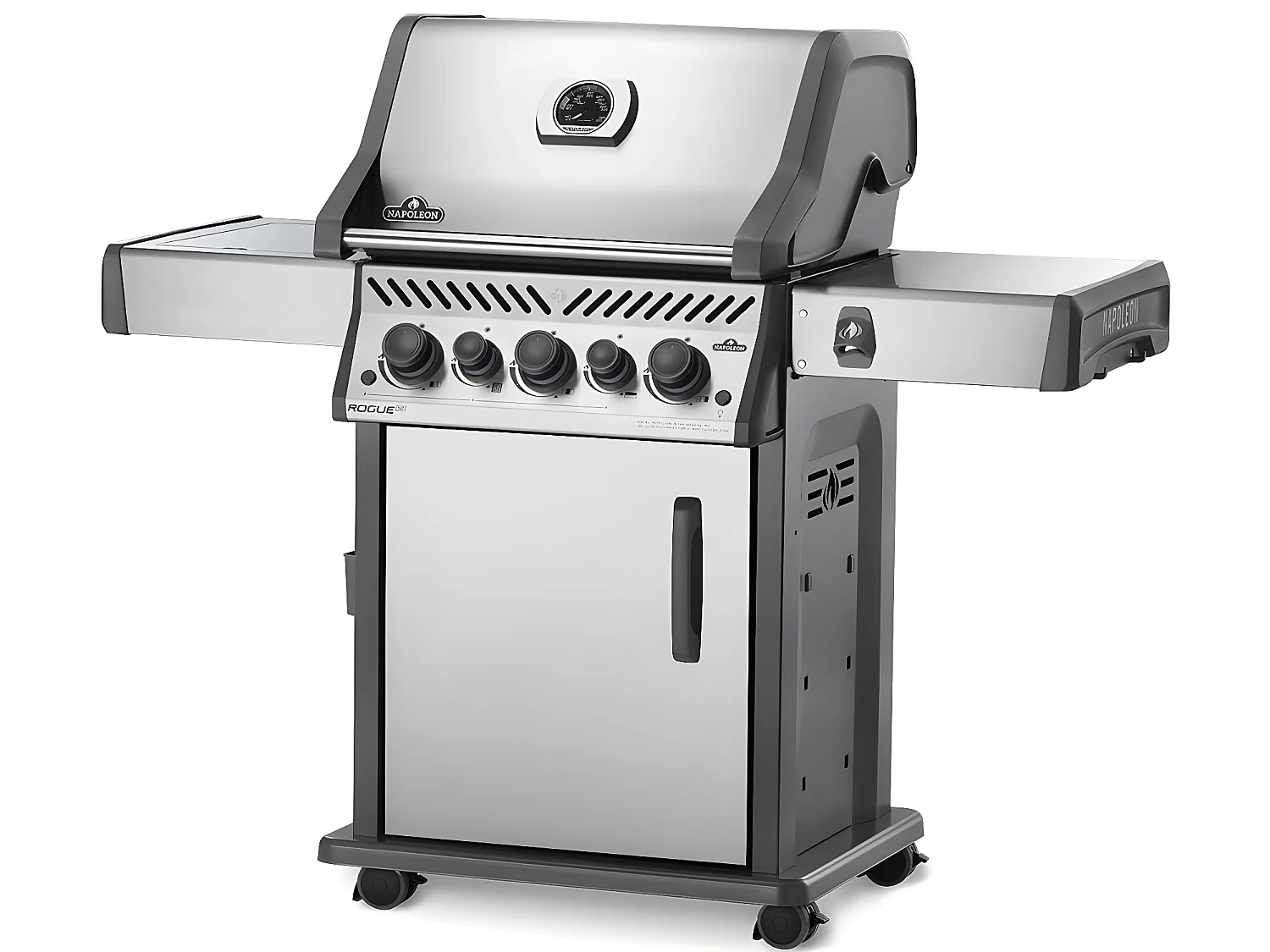 Barbecue à gaz Rogue SE 425 inox 3 brûleurs + Sizzle Zone + brûleur arrière - Napoleon