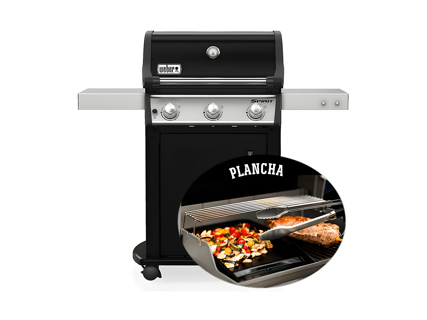 Barbecue à gaz Weber Spirit E-315 mix gril et plancha