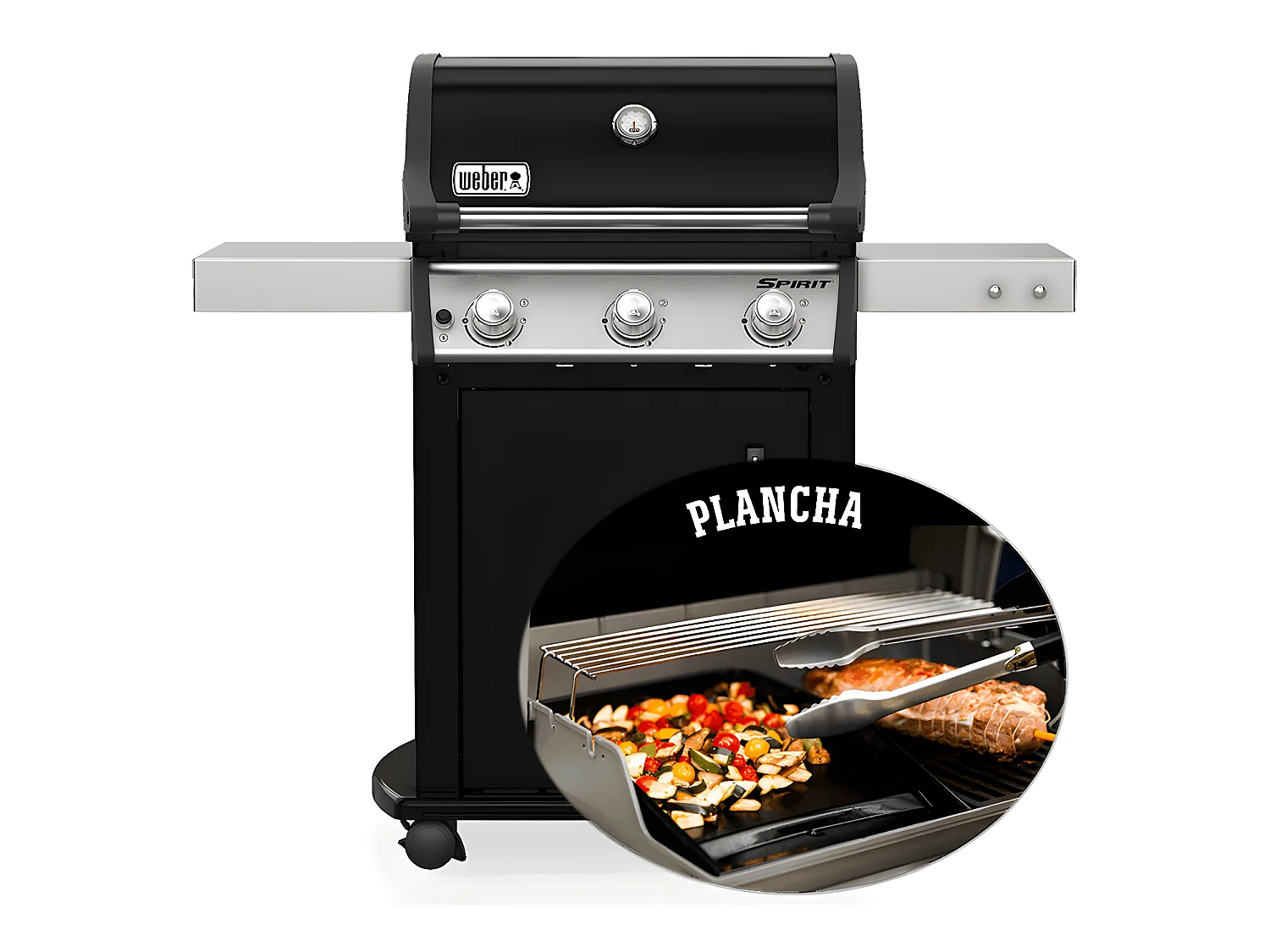 Barbecue à gaz Weber Spirit E-315 mix gril et plancha