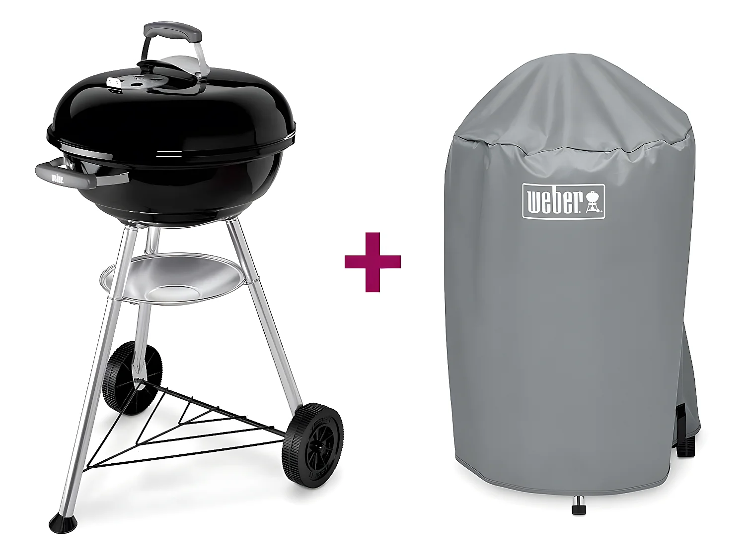 Barbecue Weber Compact Kettle 47 cm + Housse