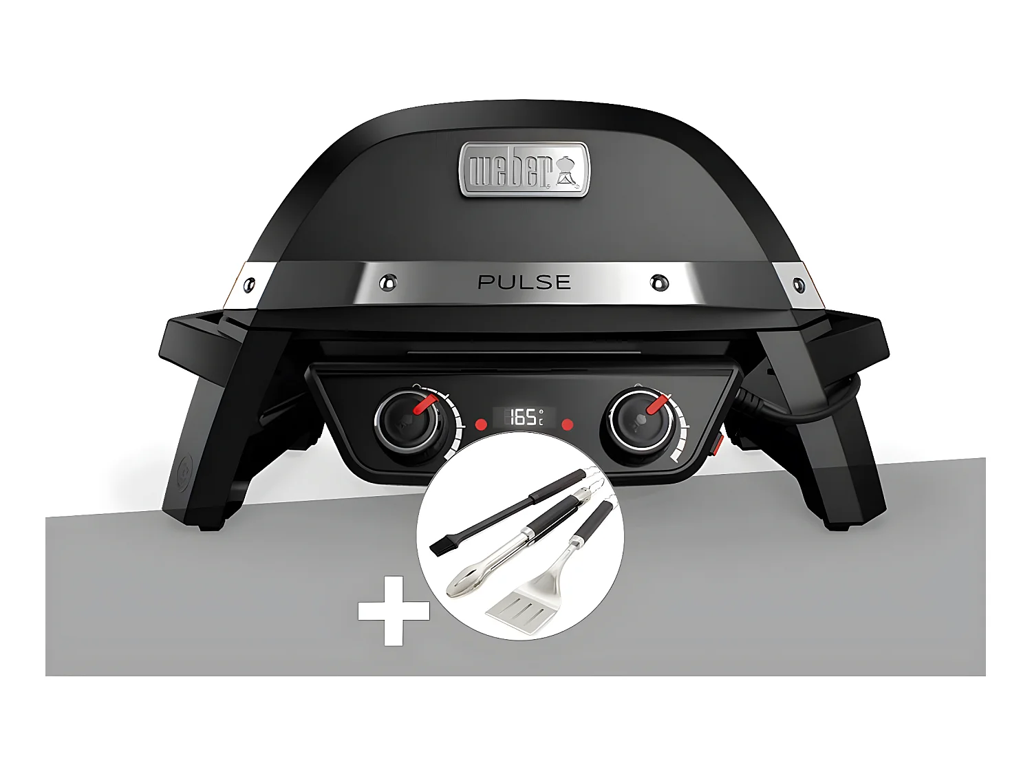 Barbecue électrique Weber Pulse 2000 + Kit ustensiles 3 pièces Better