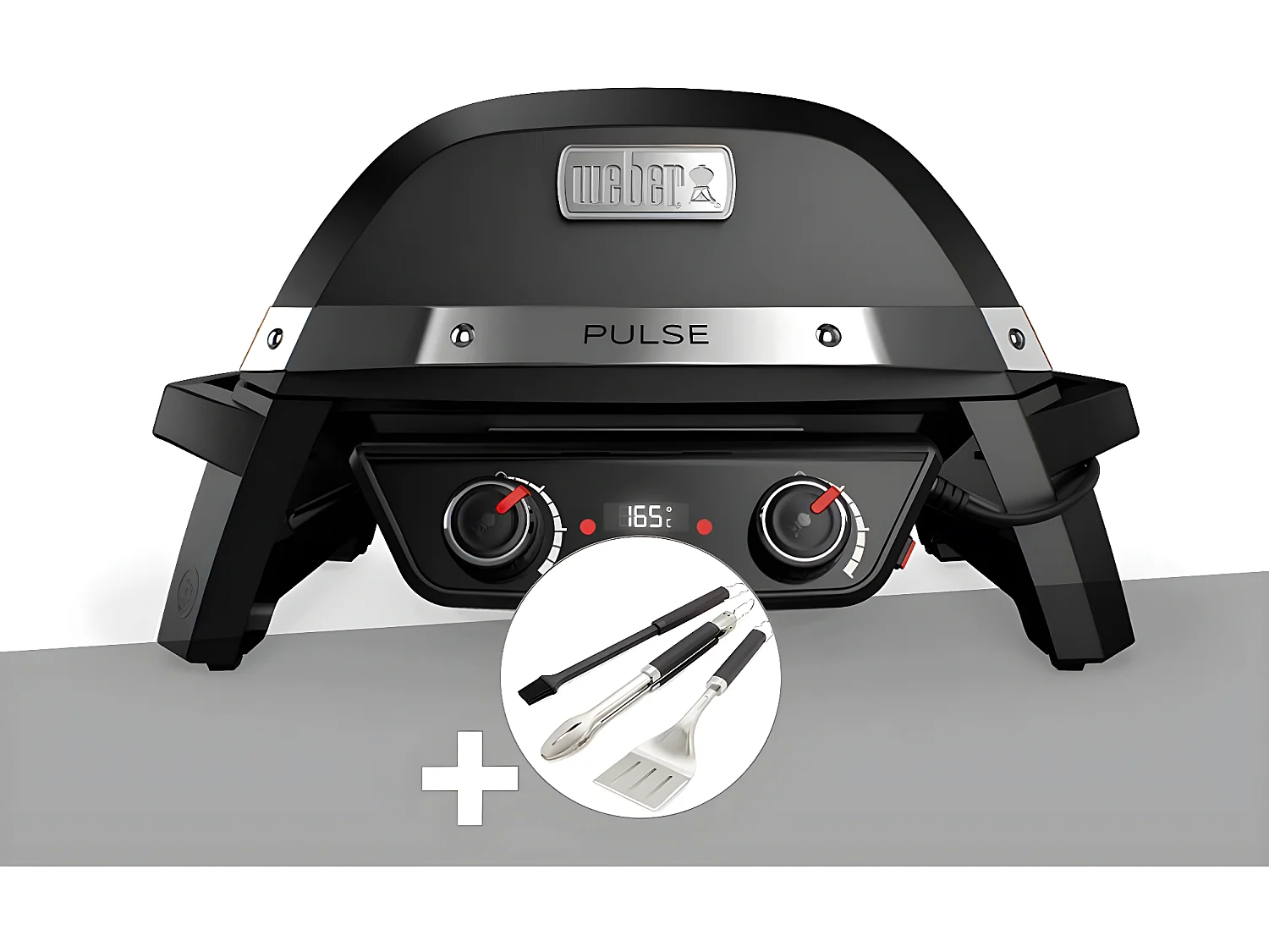 Barbecue électrique Weber Pulse 2000 + Kit ustensiles 3 pièces Better