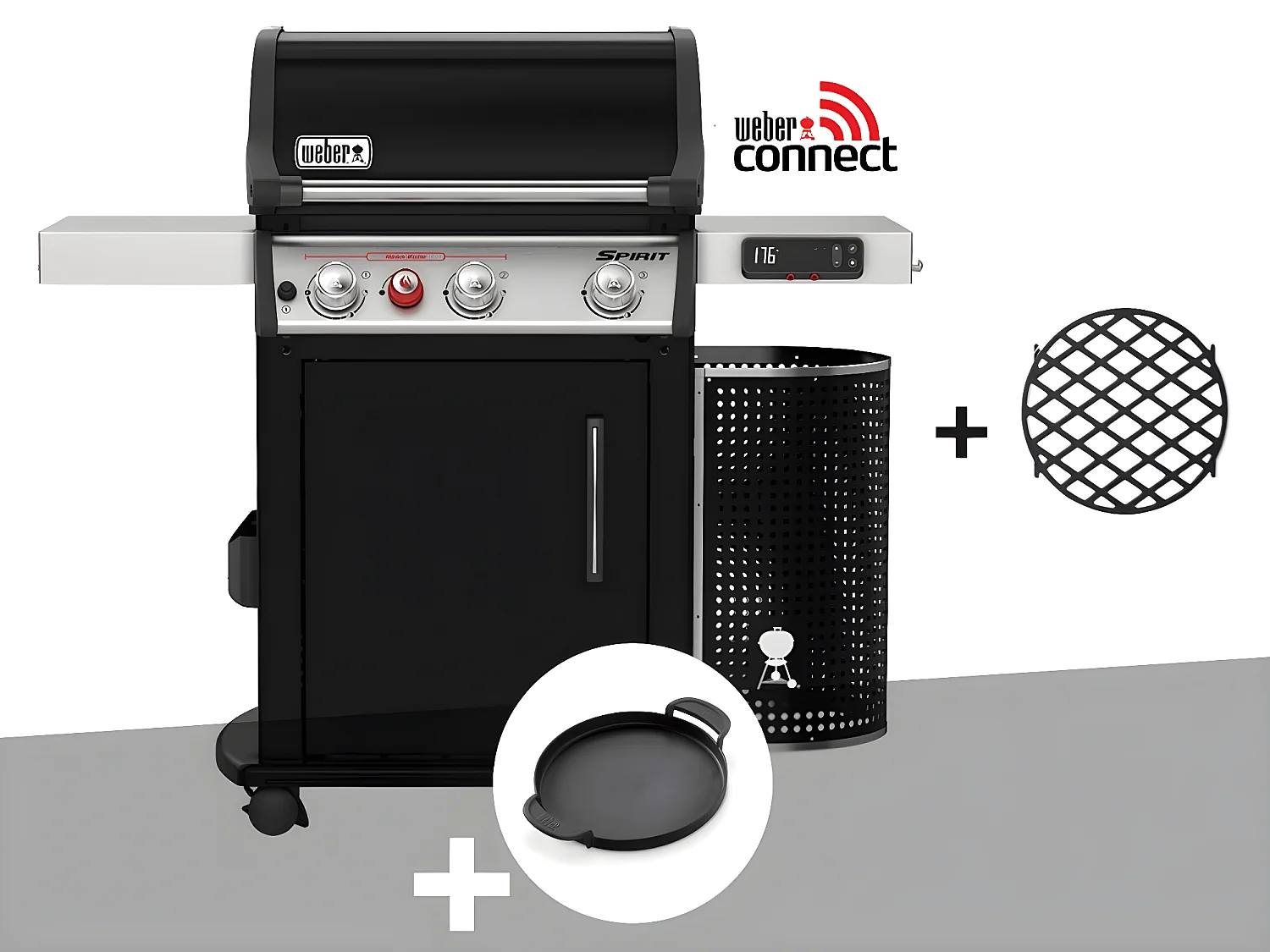 Barbecue à gaz intelligent Weber Spirit EPX-325S GBS + Plancha