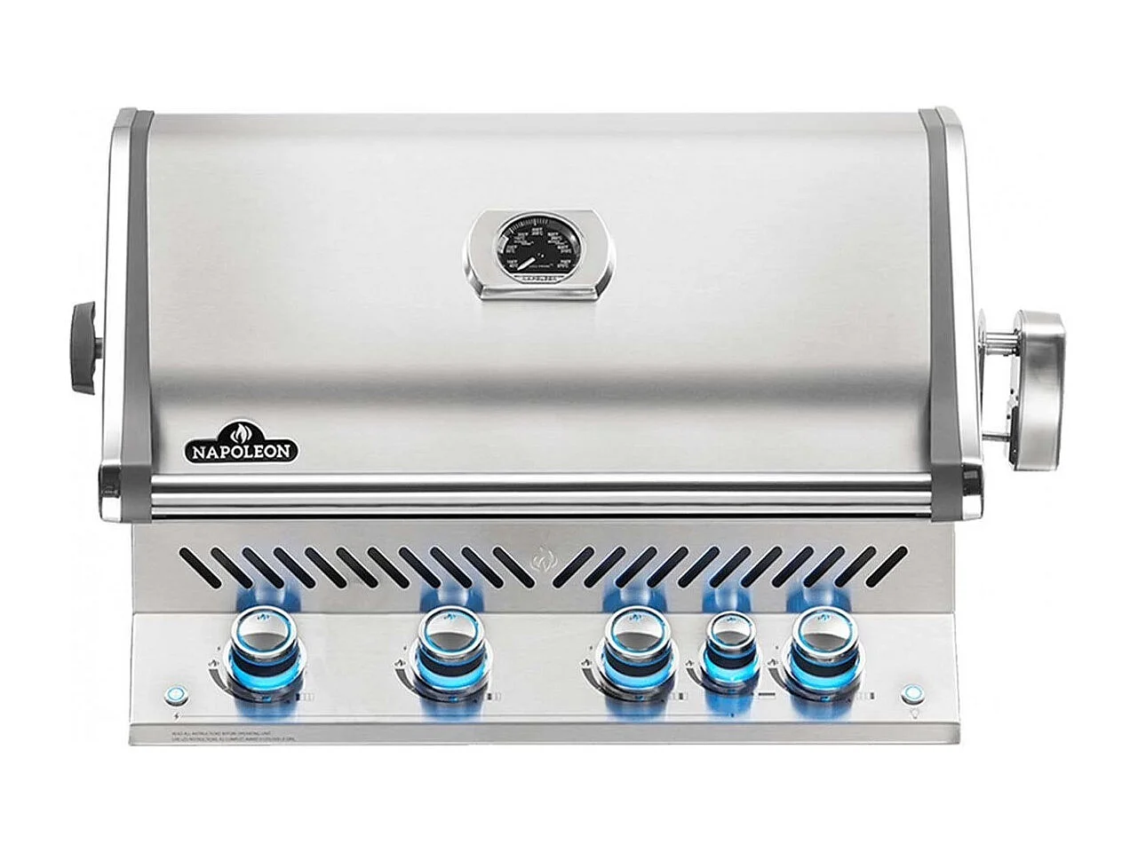 Barbecue à gaz encastrable Prestige Pro 500 inox avec rôtissoire - Napoleon