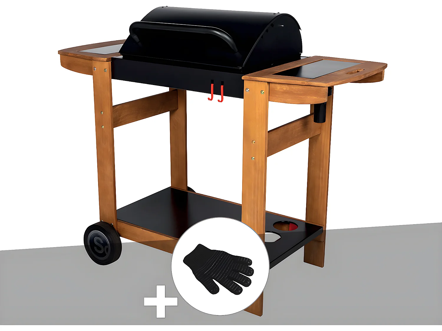 Barbecue à charbon Indiana + Gant