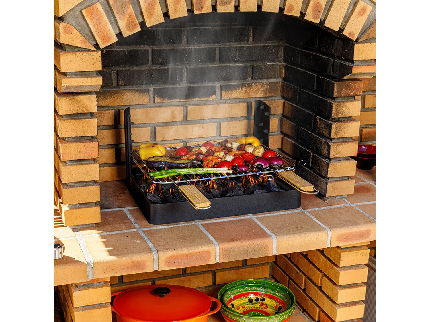 Grilloir en fonte encastrable 48,5 x 34 cm - Somagic