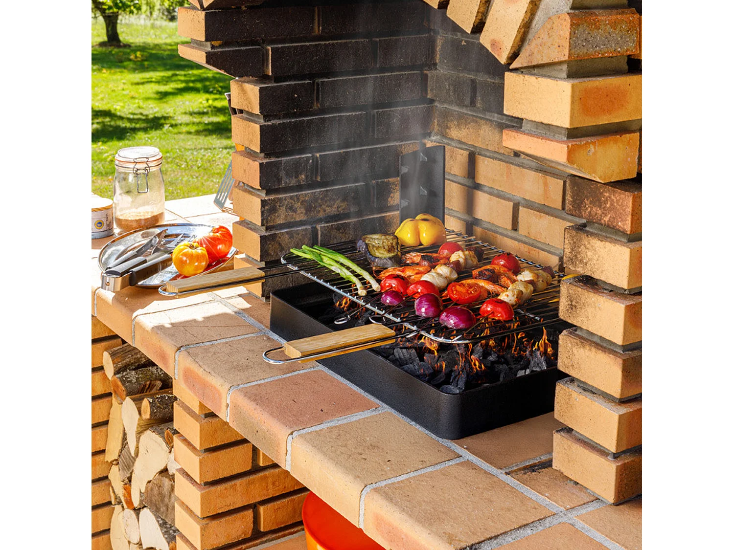 Grilloir barbecue en fonte Insert - Somagic